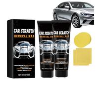 zoocco 2026 Upgraded Car Scratch Remover Kit, Vehicle Paint Scratch Repair Wax, Polishing Compound with Sponge & Cloth for Light & Minor Surface Marks (2 Sets)