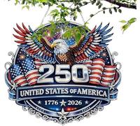 zoocco 250th Anniversary DIY Pearl Painting Kit, Rhinestone Painting Art Kit for Home Decor, Patriotic Eagle Design, Fun DIY Craft for Adults & Kids