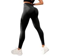 zoocco 3D Anti Cellulite Leggings for Women Butt Lift (Black,3XL)