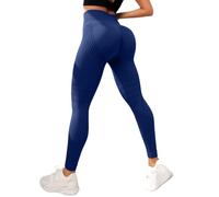 zoocco 3D Anti Cellulite Leggings for Women Butt Lift (Navy Blue,3XL)
