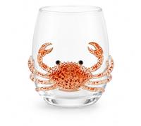 zoocco 3D Octopus Drinking Glass, Sculpted Design, 1 Pack (Crab)