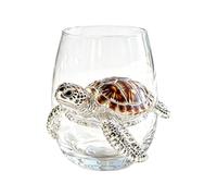 zoocco Artisanal Blue Ringed Octopus Glassware, Ocean Inspired Borosilicate Cocktail, Unique Coastal Decor Gift for Ocean Lovers, Home Bar Collectors (A1)