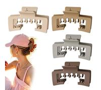 zoocco Baseball Cap Claw Clip, Strong Hold Non Slip Hat Claw Clip for Women Thick Hair Sports Outdoor Daily Use (CC)