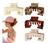 zoocco Baseball Cap Claw Clip, Strong Hold Non Slip Hat Claw Clip for Women Thick Hair Sports Outdoor Daily Use (FF)