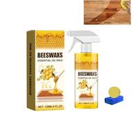 zoocco Beeswax Essential Oil Wax, Natural Beeswax Wood Polish for Furniture & Floors, Restore Shine & Scratch Care (1 PCS)