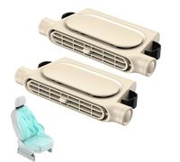 zoocco Car Seat Fan for Family Travel, Portable Headrest Fan for Pets & Passengers, Improves Airflow for Comfortable Summer Drives (Wired,Apricot 2PCS)