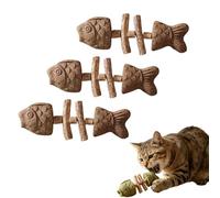 zoocco Catnip and Silvervine Chew for Indoor Cats, Engaging Play & Teeth Cleaning, Keeps Cats Active and Happy (3 PCS BB)