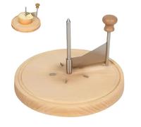 zoocco Cheese Curler with Lid, Stainless Steel Cheese Curler Wheel & Shaver with Wooden Base, Create Elegant Cheeses Rose Flowers for Cheeses Boards, Wine Nights (AA)