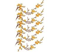 zoocco Cherry Blossom Iron On Patches Embroidery Appliques for DIY Crafts (EE)