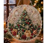 zoocco Christmas Pearl Diamond Painting Suncatcher Kit, 3D Bead Ornament (BB)