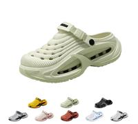 zoocco Classic Clogs for Men and Women Lightweight Flexible (Beige,38-39)