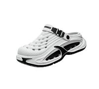 zoocco Clogs for Men, Breathable Slip-On Summer Shoes for Beach Garden (White,38-39)