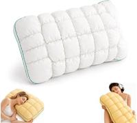 zoocco Cooling Marshmallow Pillow for Adults, Soft Cloud Pillow with Breathable Polyester Fiber Filling, Cool Sleeping for Side & Back Sleepers, Hotel Style Bed, 1/2 Pack (White)