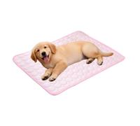 zoocco Cooling Mat for Dogs, Soft Cool Touch Pet Cooling Pad for Sofa Car Travel, Foldable Washable Summer Rest Mat Small Dogs, Cats & Puppies (Pink,70 * 55cm)