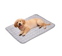 zoocco Cooling Mat for Dogs, Soft Cool Touch Pet Cooling Pad for Sofa Car Travel, Foldable Washable Summer Rest Mat Small Dogs, Cats & Puppies (Gray,40 * 30cm)