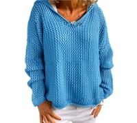 zoocco Crochet Tops for Women, Lightweight Hollow, Swimsuit Coverup for Women, Vacation Boho Style (Bright Blue,XL)