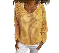 zoocco Crochet Tops for Women, Lightweight Hollow, Swimsuit Coverup for Women, Vacation Boho Style (Yellow,S)