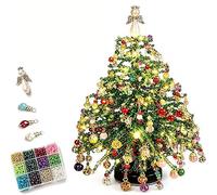 zoocco DIY Beaded Christmas Tree Kit, 3D Crystal Bead Craft Set for Adults (AA)