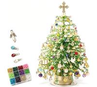 zoocco DIY Beaded Christmas Tree Kit, 3D Crystal Bead Craft Set for Adults (BB)