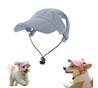 zoocco Dog Baseball Cap, Puppy Sun Hat with Ear Holes, Breathable Mesh Pet Summer Cap for Small Medium Large Dogs, Beach & Outdoor Walking (Blue,Large)