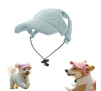 zoocco Dog Baseball Cap, Puppy Sun Hat with Ear Holes, Breathable Mesh Pet Summer Cap for Small Medium Large Dogs, Beach & Outdoor Walking (Green,Large)