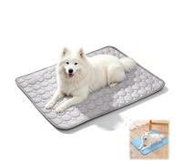 zoocco Dog Cooling Mat, Pet Cooling Pad for Dogs & Cats, Self Cooling Summer Comfort Mat for Indoor Outdoor Crate Floor Sofa Travel Use (Gray,X-Small)