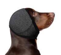 zoocco Dog Ear Muffs Noise Protection for Thunderstorms, Grooming & Travel, Adjustable Calming Ear Cover for Anxious Dogs, Comfortable Hearing Comfort Support (Dark Gray (Thickened),XL)
