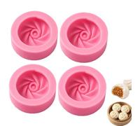 zoocco Dumpling Silicone Mold Easy Dumpling Maker for Homemade Dough (4PC,S)