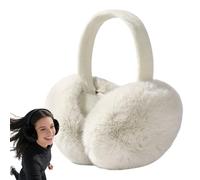 zoocco Ear Muff Winter Women Cute Fleece Foldable Ear Muffs Furry Fur Earmuffs Cover Cold Weather (A#01)