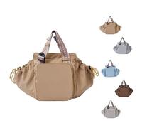 zoocco Ekon Essential Tote, Large Capacity Versatile Ekon Bag with 15 Compartments for Women Weekend Travel Ultimate Organization (Khaki)
