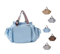 zoocco Ekon Essential Tote, Large Capacity Versatile Ekon Bag with 15 Compartments for Women Weekend Travel Ultimate Organization (Blue)