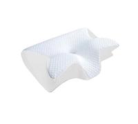 zoocco Ergo Z Pillow, 2 in 1 Ergonomic Memory Foam Pillow for Side, Back & Stomach Sleepers (White)