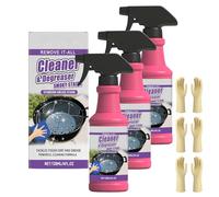zoocco Fast-Acting Heavy-Duty Grill Degreaser Spray for Outdoor BBQ, Camping, Family Gatherings (3 PCS)