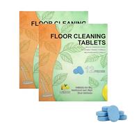 zoocco Floor Cleaner Tablets, Lemon Scent Pet Friendly Cleaning Tablets for Hardwood, Vinyl, Tile Floors (2 PCS)