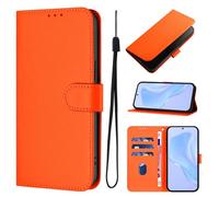 zoocco for iPhone 17 Pro MAX Case Wallet Premium Leather Shockproof Flip Cover with 3 Card Holder & Magnetic Closure for iPhone 17 Stylish Men & Women (Orange,16Plus)