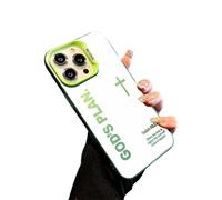 zoocco Gods Plan Phone Case, God Phone Case Full Coverage Cases for iPhone 17 Pro MAX to 13 Series, TPU Anti-Drop & Ultra Skin-Friendly Touch (Green,15 Pro)
