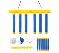 zoocco Hand Speed Challenge Game - Drop Stick Game, Hand Eye Coordination Training Reaction Training Speed Challenge Adjustable Catching Sticks (A,Yellow)