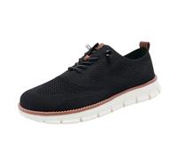 zoocco Herrenschuhe Sommer, Bequeme, Leichte Breeze-Schuhe Mit FüR Arbeit, Reisen und AlltäGliche SpaziergäNge (Schwarz,44)
