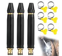 zoocco Home High Pressure Car Wash Water, Easy-to-Use Booster Nozzle for Effortless Car Washing & Garden Cleaning (3 PCS)