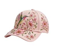 zoocco Honeybee Wildflower Baseball Cap for Women, Floral Botanical Garden Hat, Adjustable Cap, Gardening Gift (#B)