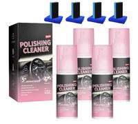 zoocco Interior Detailer Spray for Cars, Multi-Purpose Car Interior Cleaner for Cleaning Rubber, Plastic, Leather Surfaces (4 PCS)