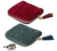 zoocco Jewelry Zippered Pocket Case Travel Jewelry Bag with 5 Pockets, Small Jewelrys Travel Case for Organized Storage, Trips (A25)