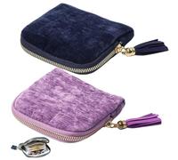 zoocco Jewelry Zippered Pocket Case Travel Jewelry Bag with 5 Pockets, Small Jewelrys Travel Case for Organized Storage, Trips (A1)