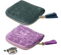 zoocco Jewelry Zippered Pocket Case Travel Jewelry Bag with 5 Pockets, Small Jewelrys Travel Case for Organized Storage, Trips (A3)