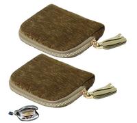 zoocco Jewelry Zippered Pocket Case Travel Jewelry Bag with 5 Pockets, Small Jewelrys Travel Case for Organized Storage, Trips (A23)