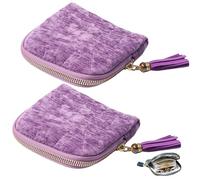 zoocco Jewelry Zippered Pocket Case Travel Jewelry Bag with 5 Pockets, Small Jewelrys Travel Case for Organized Storage, Trips (A7)