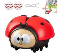 zoocco Kids Electric Floating Ball, Interactive Intelligence Ladybug-Themed Electric Floating Ball, USB & Lightweight for Flying Fun Adventures (Red)