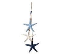 zoocco Lighted Coastal Wooden Starfish & Fish Hanging Decor (Starfish No Lights)