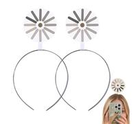 zoocco Loading Symbol Headband Funny Hair Clip for Women & Men, Creative Mood Expression Hair Accessory for Party, Gaming, Cosplay, Livestreams, Gag Gifts (2PCS A)