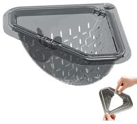 zoocco Magnetic Corner Sink Strainer, Sink Food Catcher Colander Triangle, Waste Basket - Stop Clogs (1pc)